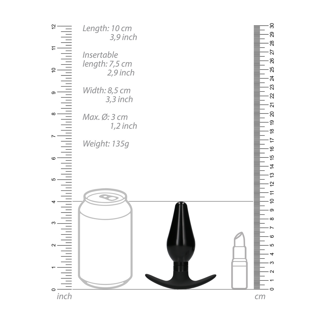 Interchangeable Butt Plug Set - Rounded - Medium