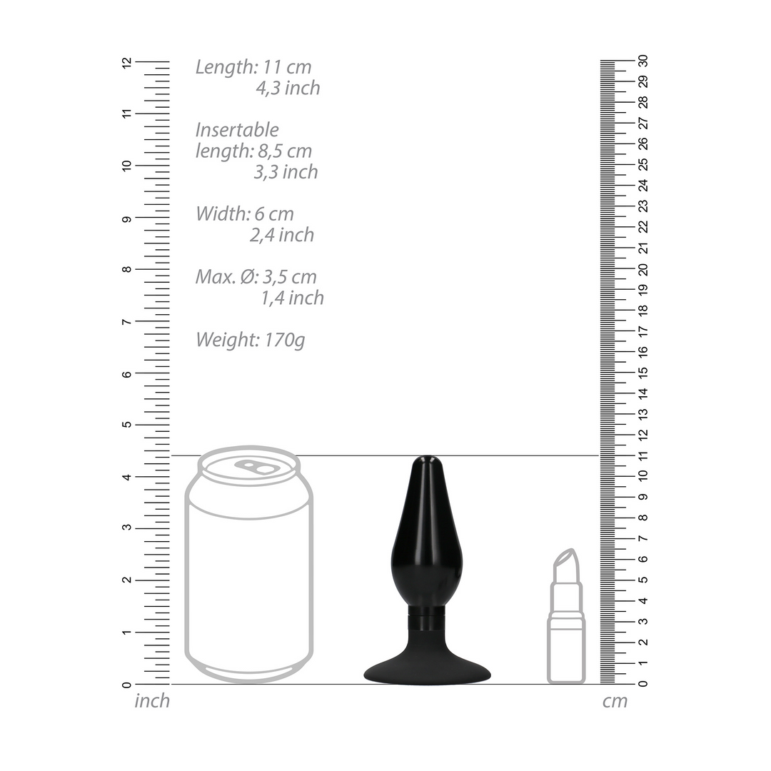 Interchangeable Butt Plug Set - Rounded - Large