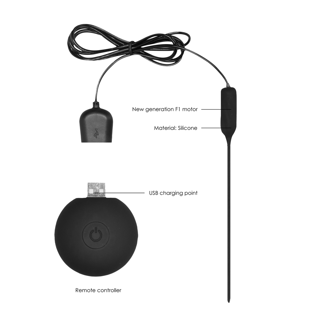 Silicone Rechargeable Vibrating Plug with Remote Control