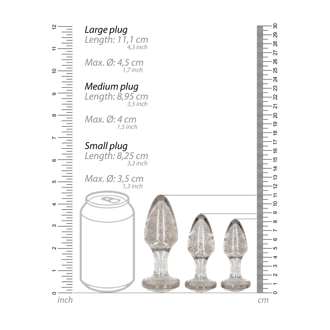 Acryl Butt Plug Set