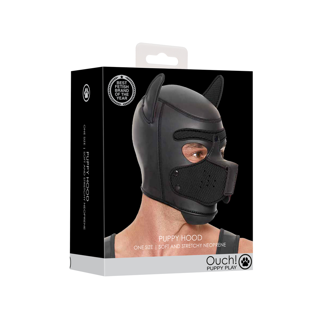 Neoprene Puppy Mask - Black