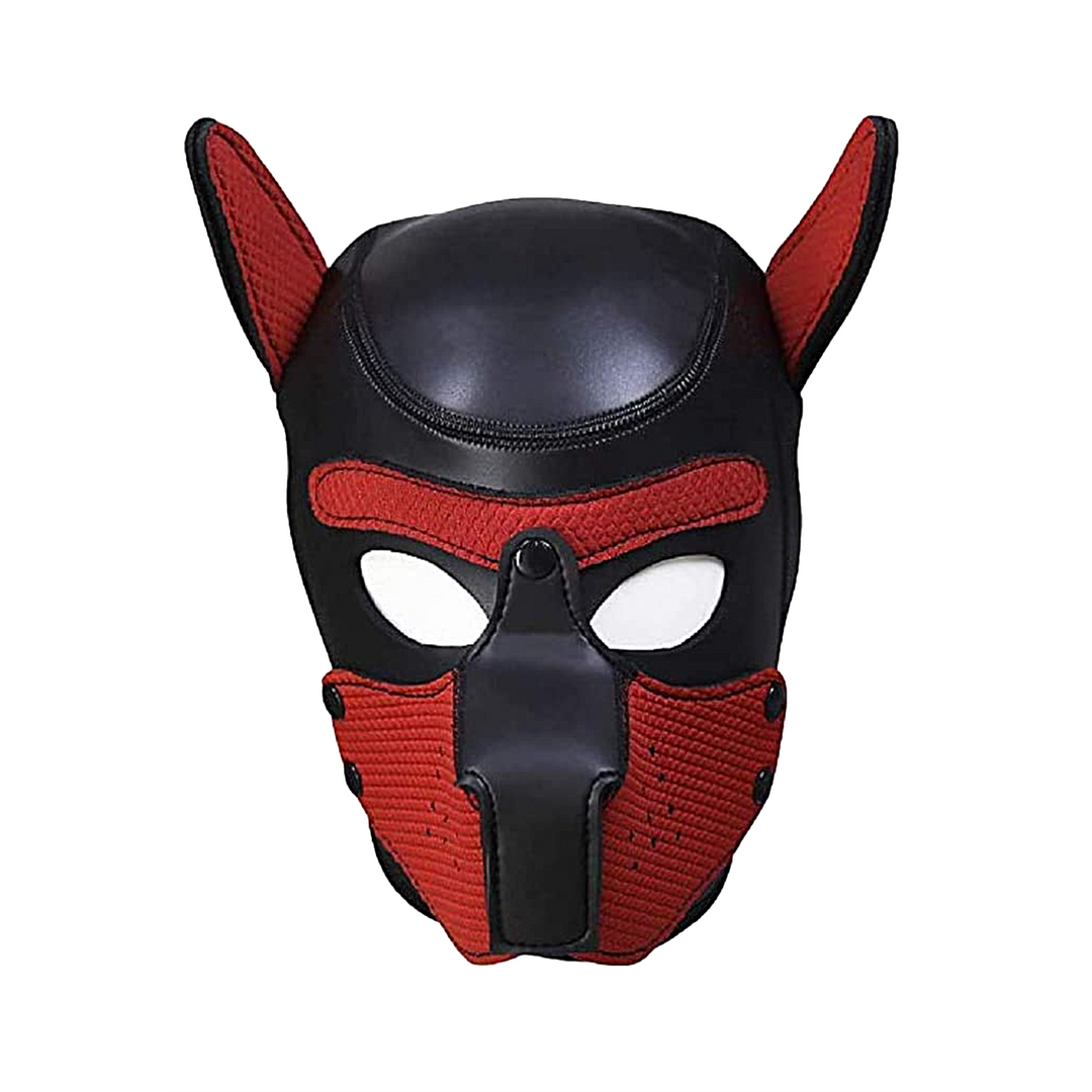 Neoprene Puppy Mask - Red