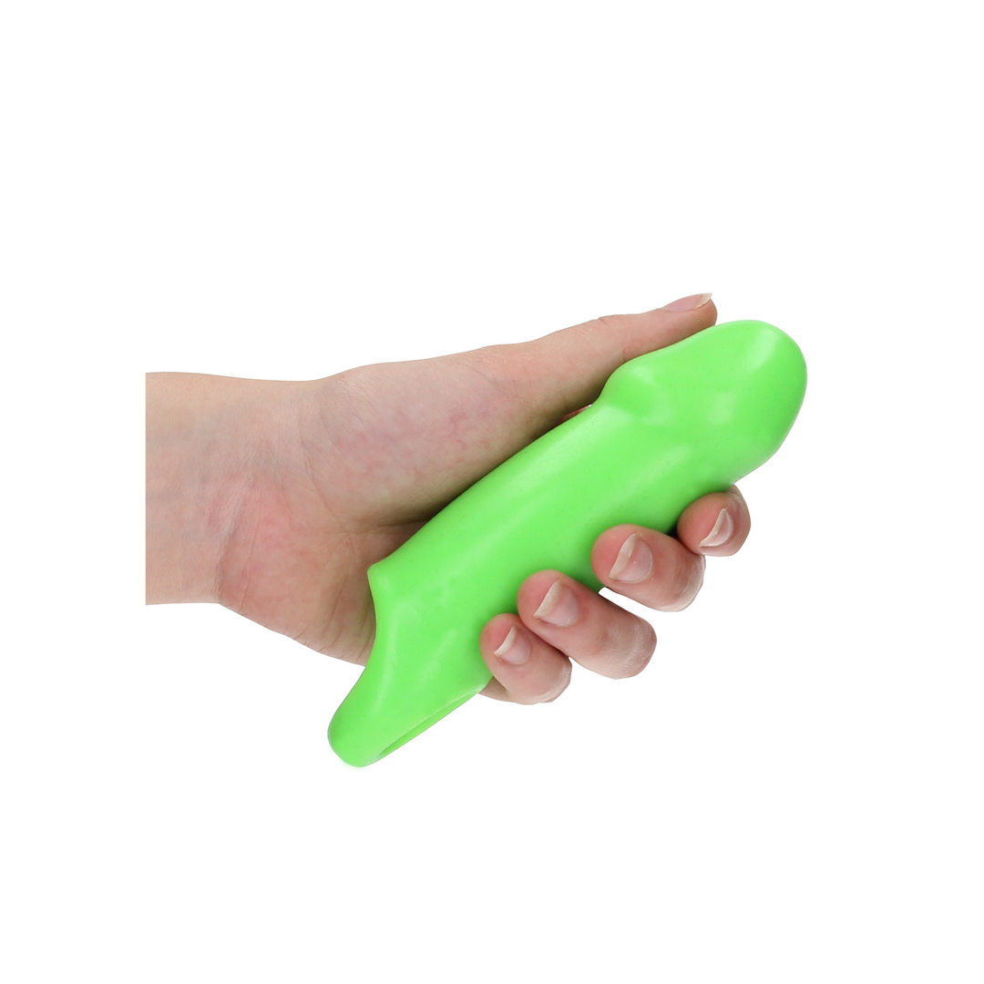 Smooth Thick Stretchy Penis Sheath - Glow in the Dark