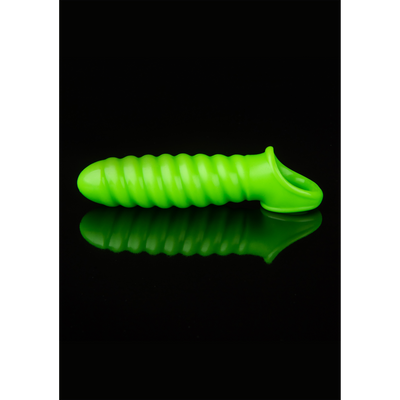 Swirl Stretchable Penis Sheath - Glow in the Dark