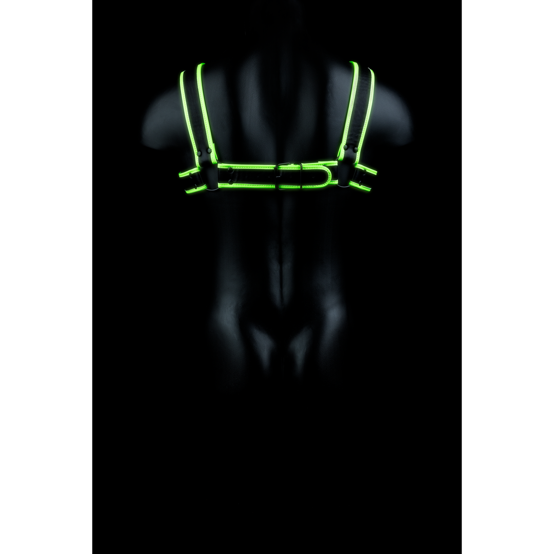 Chest Bulldog Harness - Glow in the Dark - L/XL