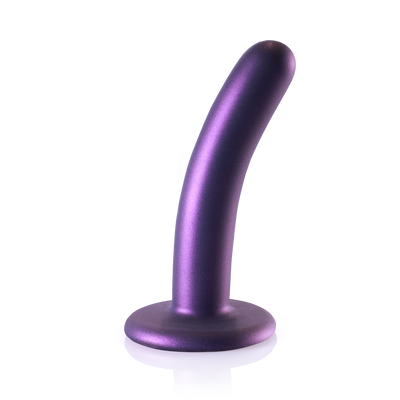 Smooth Silicone G-Spot Dildo - 5'' / 12 cm - Metallic Purple