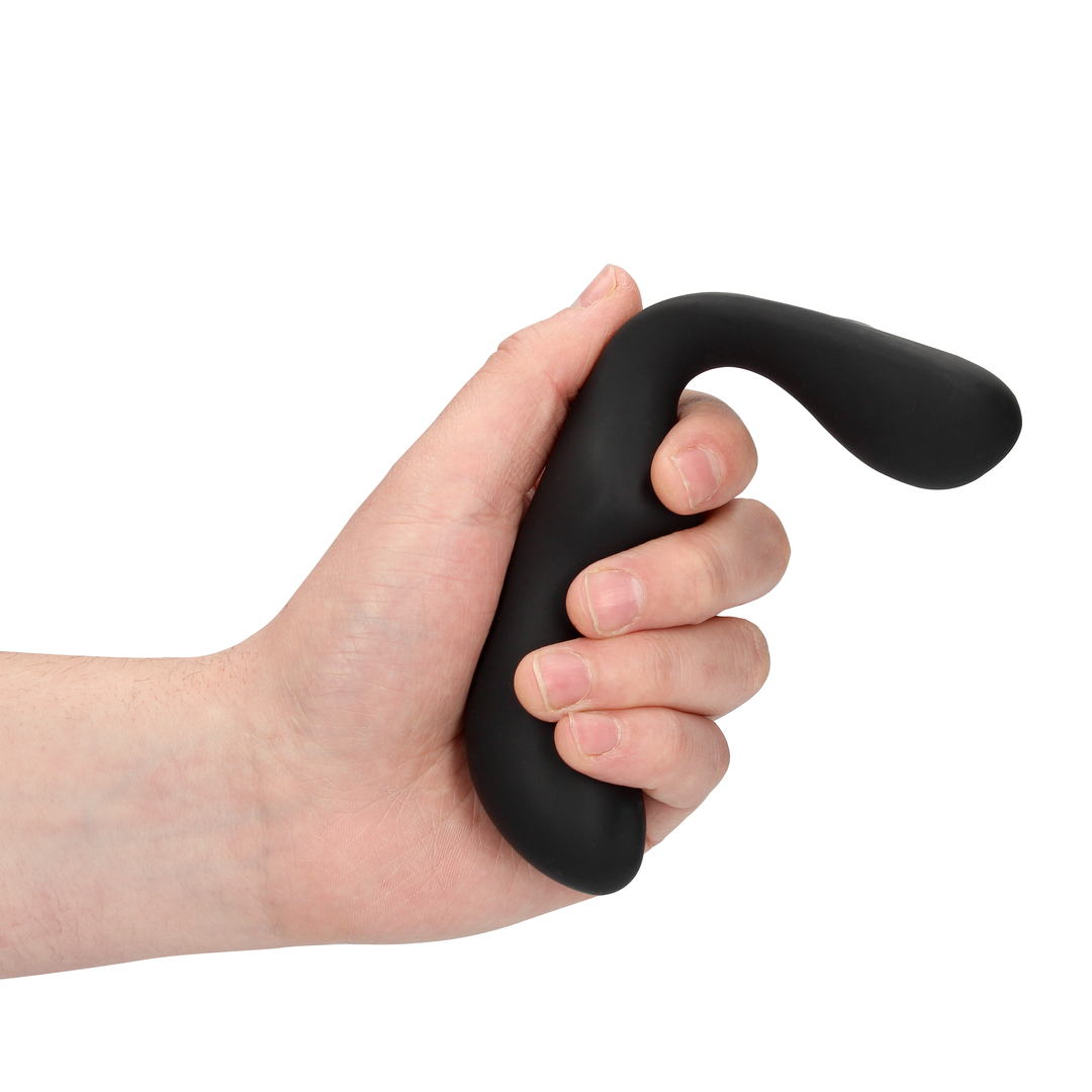 Pointed Vibrating Prostate Massager with Remote Control - Black