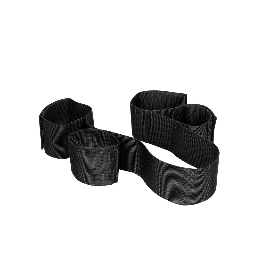 Adjustable Hand and Ankle Restraints Set - Black