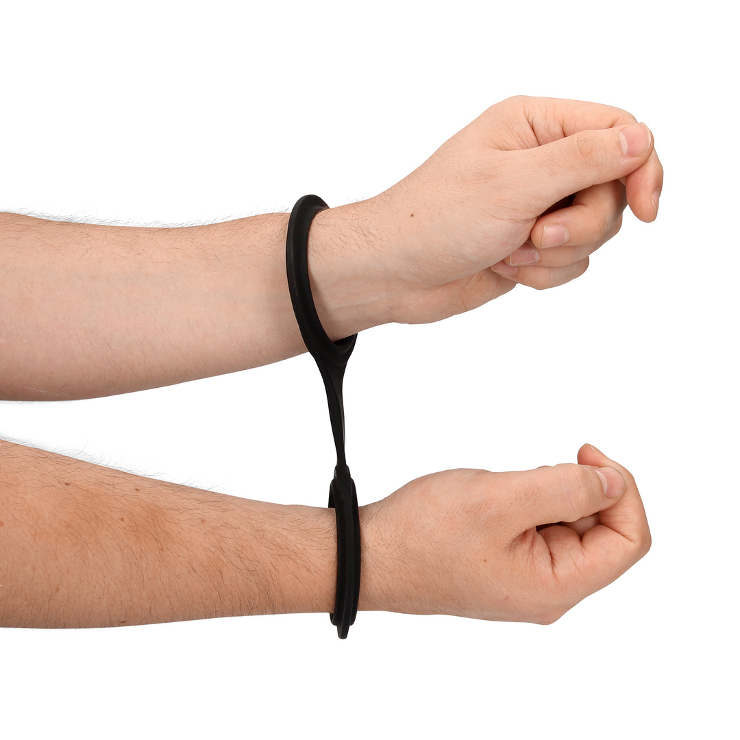 Silicone Hand Cuffs - Black