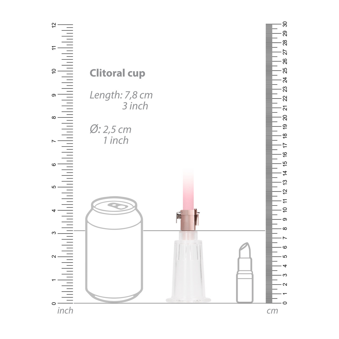 Clitoral  Nipple Pump Set Medium - Medium