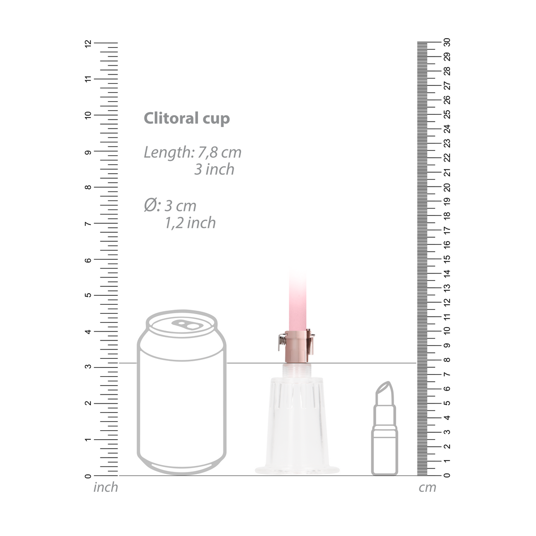 Clitoral  Nipple Pump Set Medium - Large