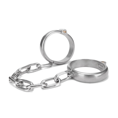 Schwere Ankle Cuffs - Silber