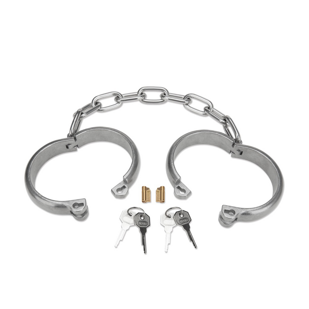 Heavy Duty Ankle Cuffs - Silver