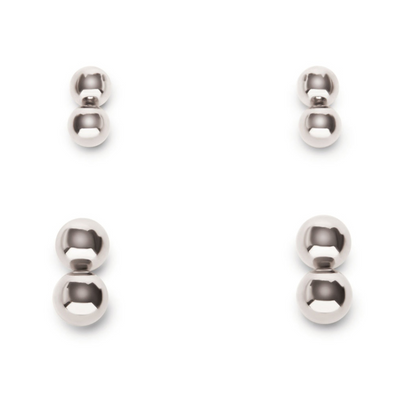 Magnetic Orbs - 4 Pair Set - Silver