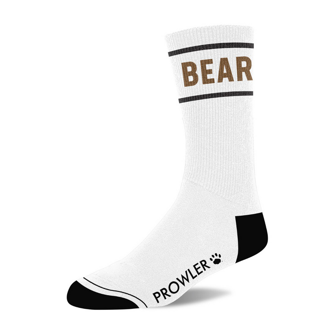 Bear Socks - White/Brown