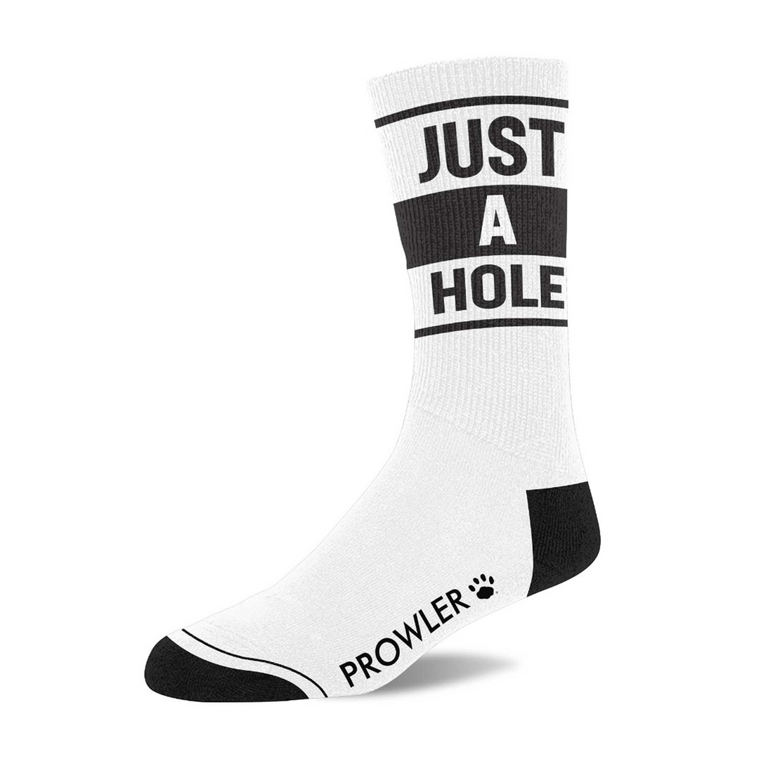 Just A Hole Socks - White/Black