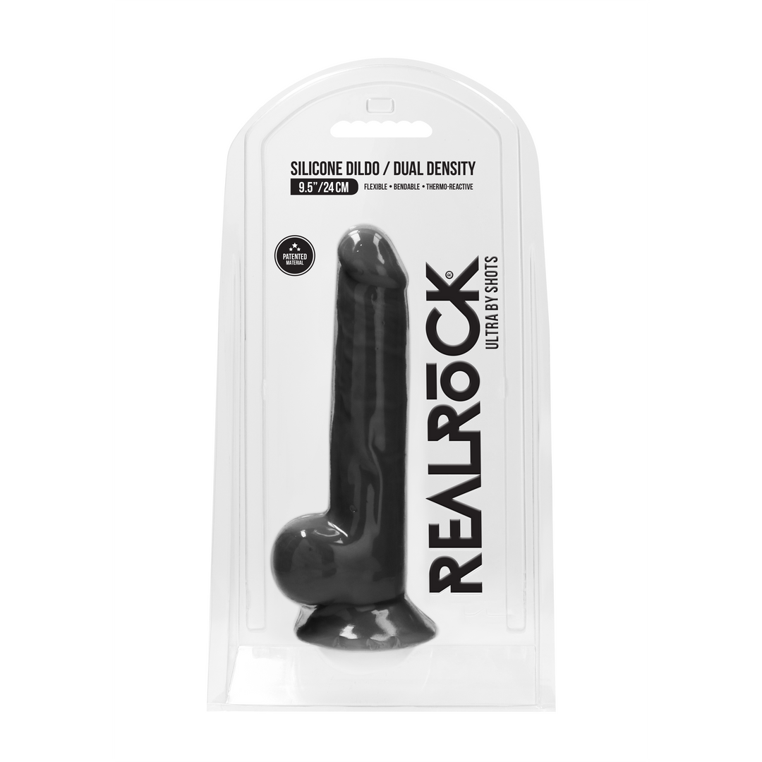 Silicone Dildo with Balls - 9 / 24 cm