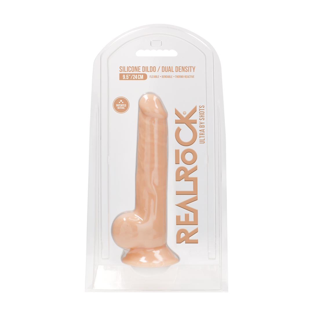 Silicone Dildo with Balls - 9 / 24 cm