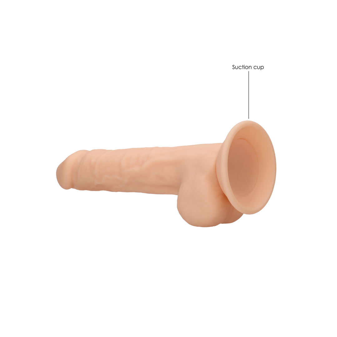 Silicone Dildo with Balls - 9 / 24 cm