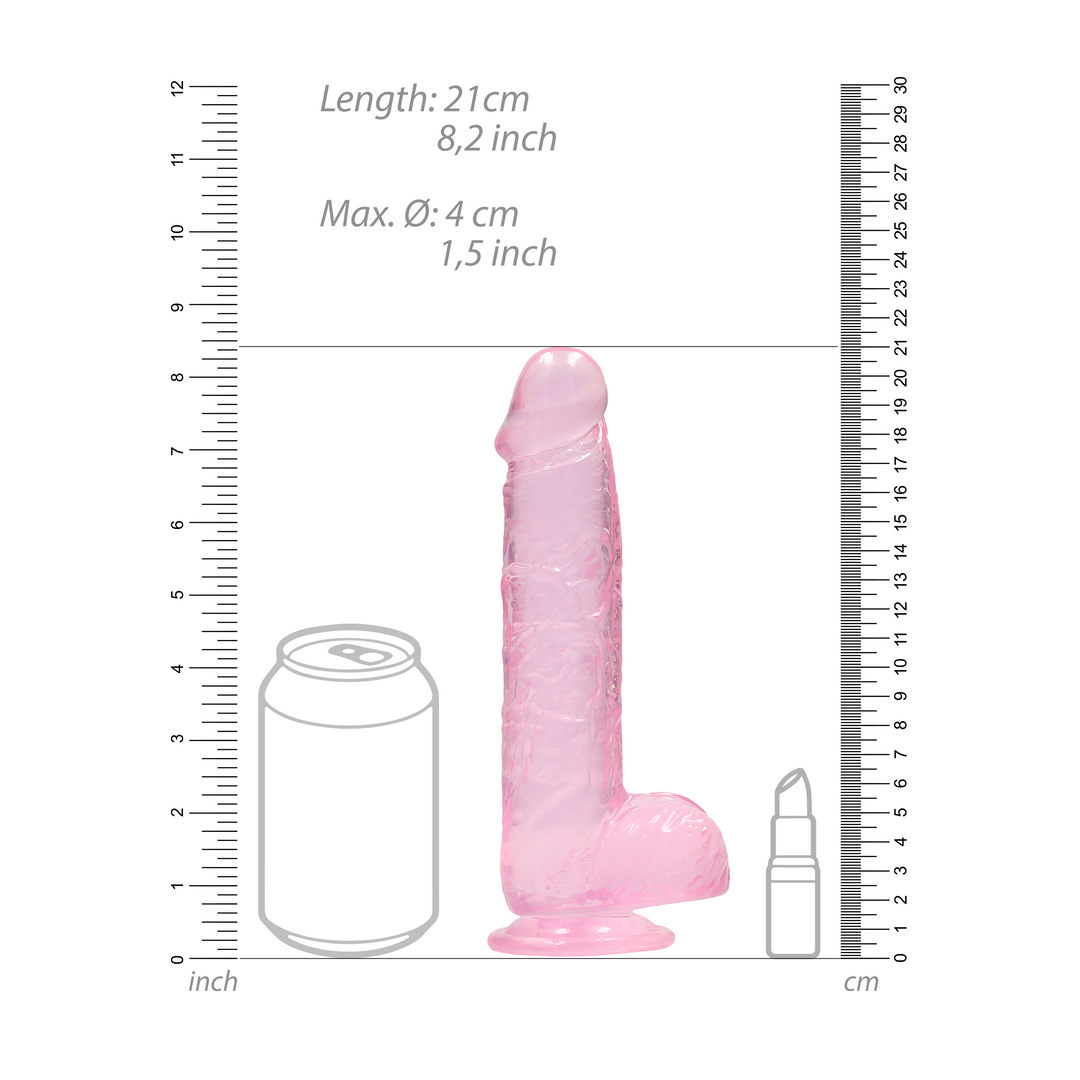 Realistic Dildo with Balls - 8 / 21 cm