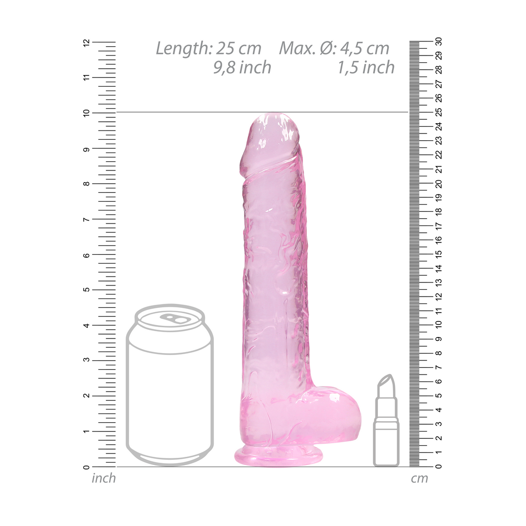 Realistic Dildo with Balls - 9 / 23 cm