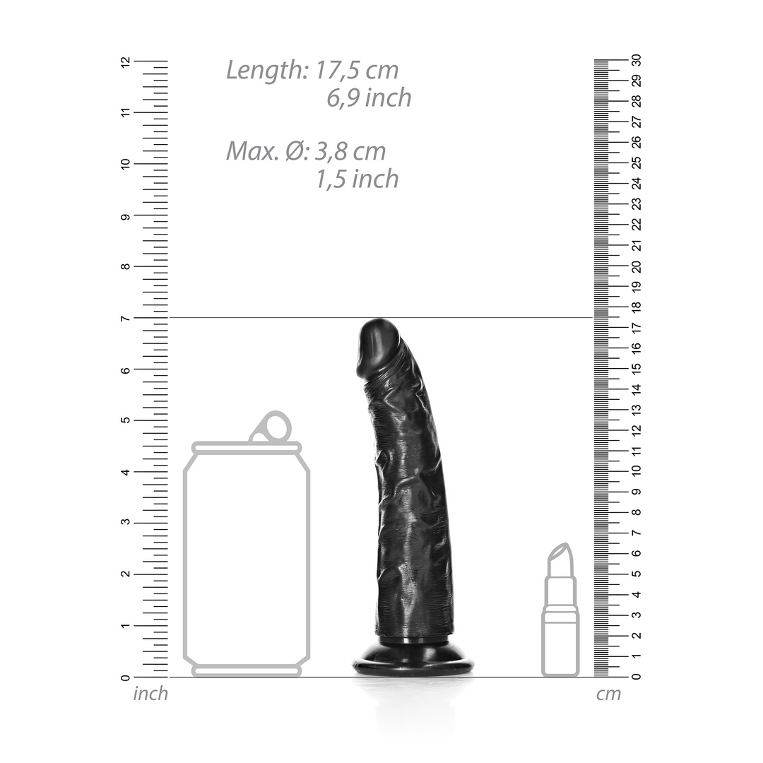 Slim Realistic Dildo with Suction Cup - 6 / 15,5 cm