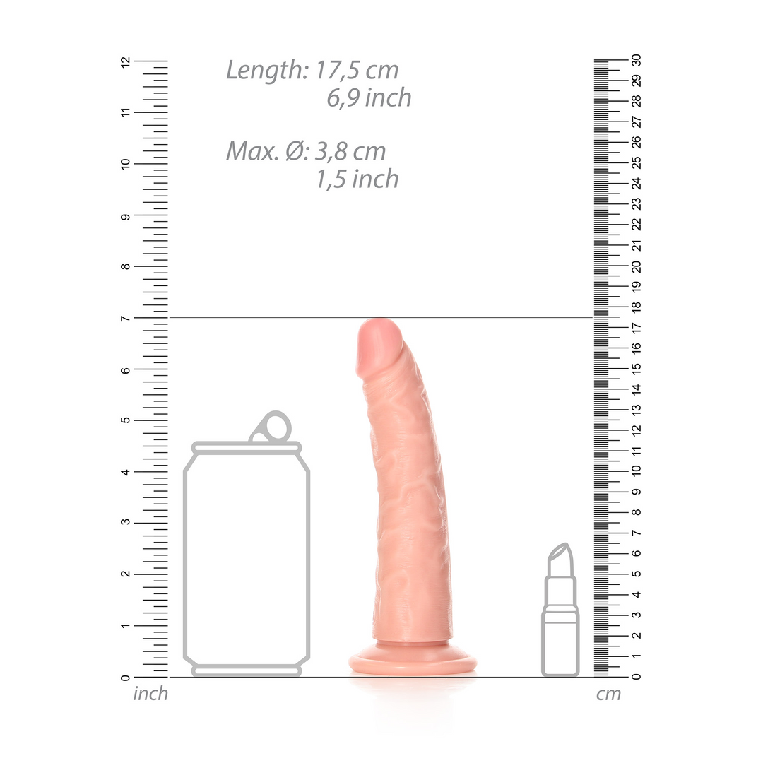 Slim Realistic Dildo with Suction Cup - 6 / 15,5 cm