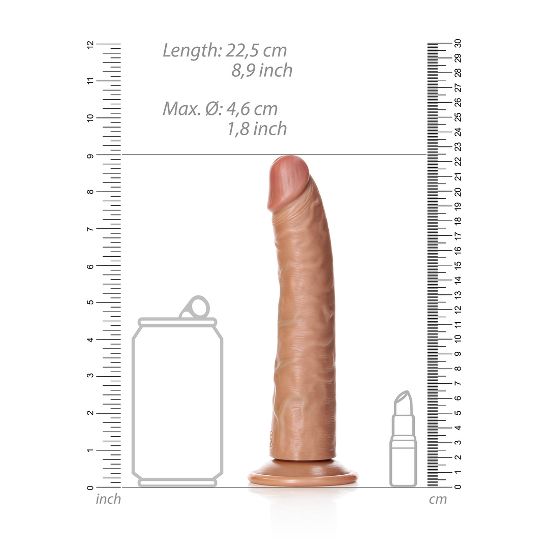 Slim Realistic Dildo with Suction Cup - 8 / 20,5 cm