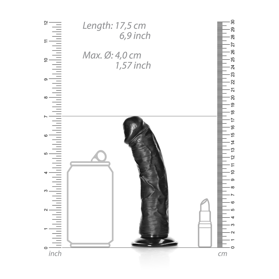 Curved Realistic Dildo with Suction Cup - 6 / 15,5 cm