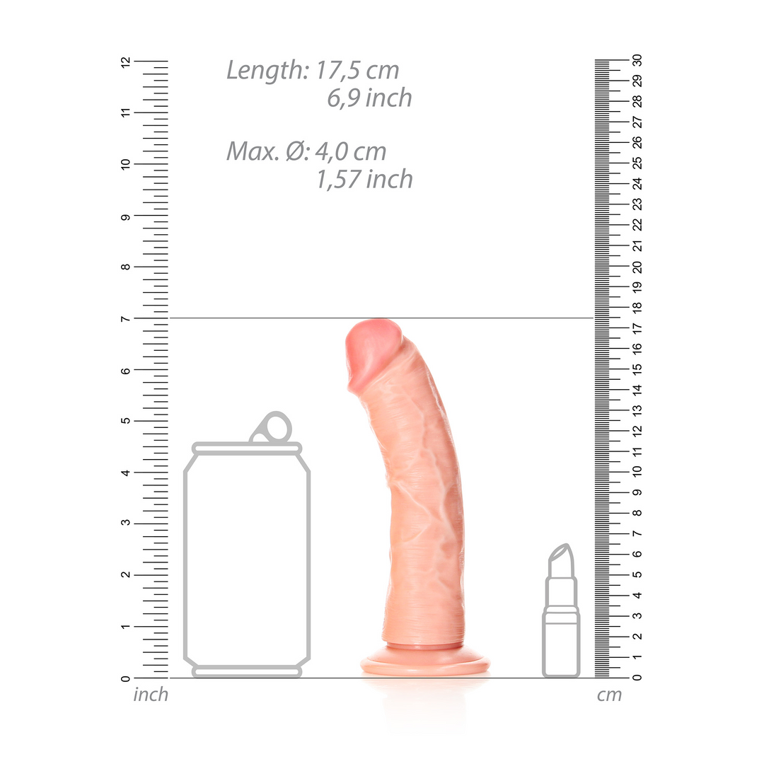 Curved Realistic Dildo with Suction Cup - 6 / 15,5 cm