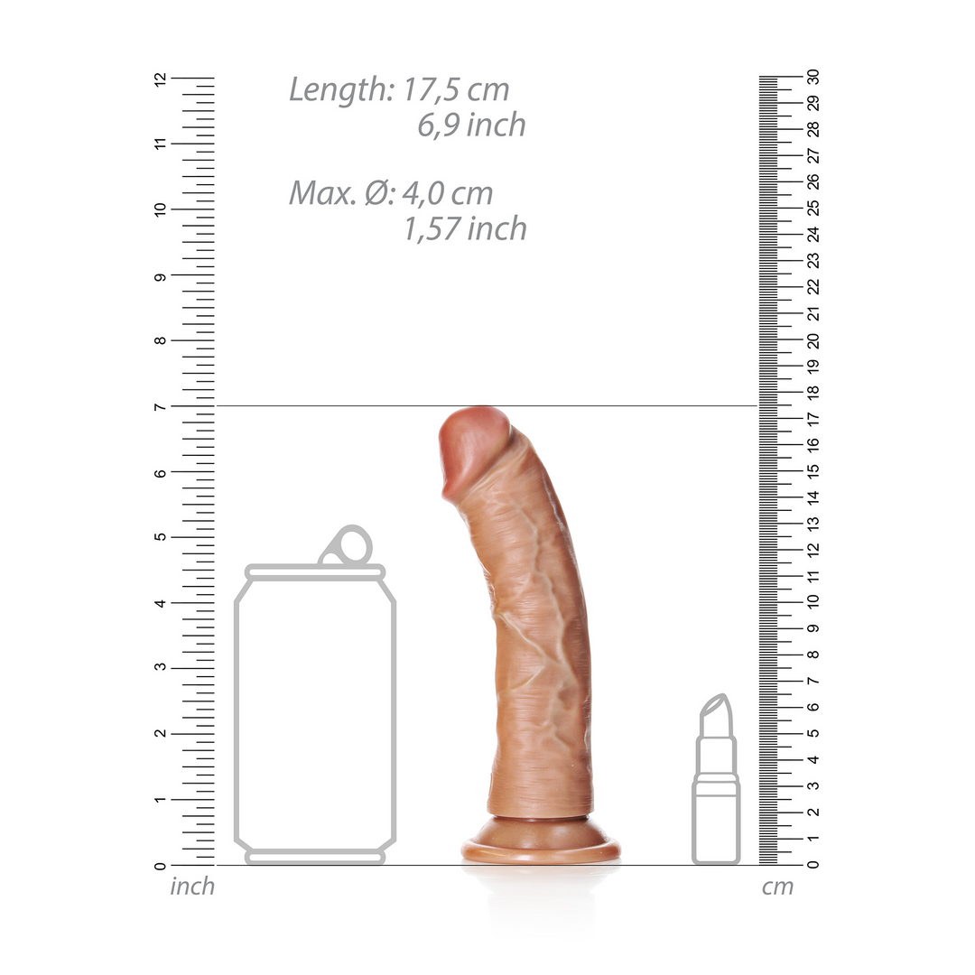 Curved Realistic Dildo with Suction Cup - 6 / 15,5 cm