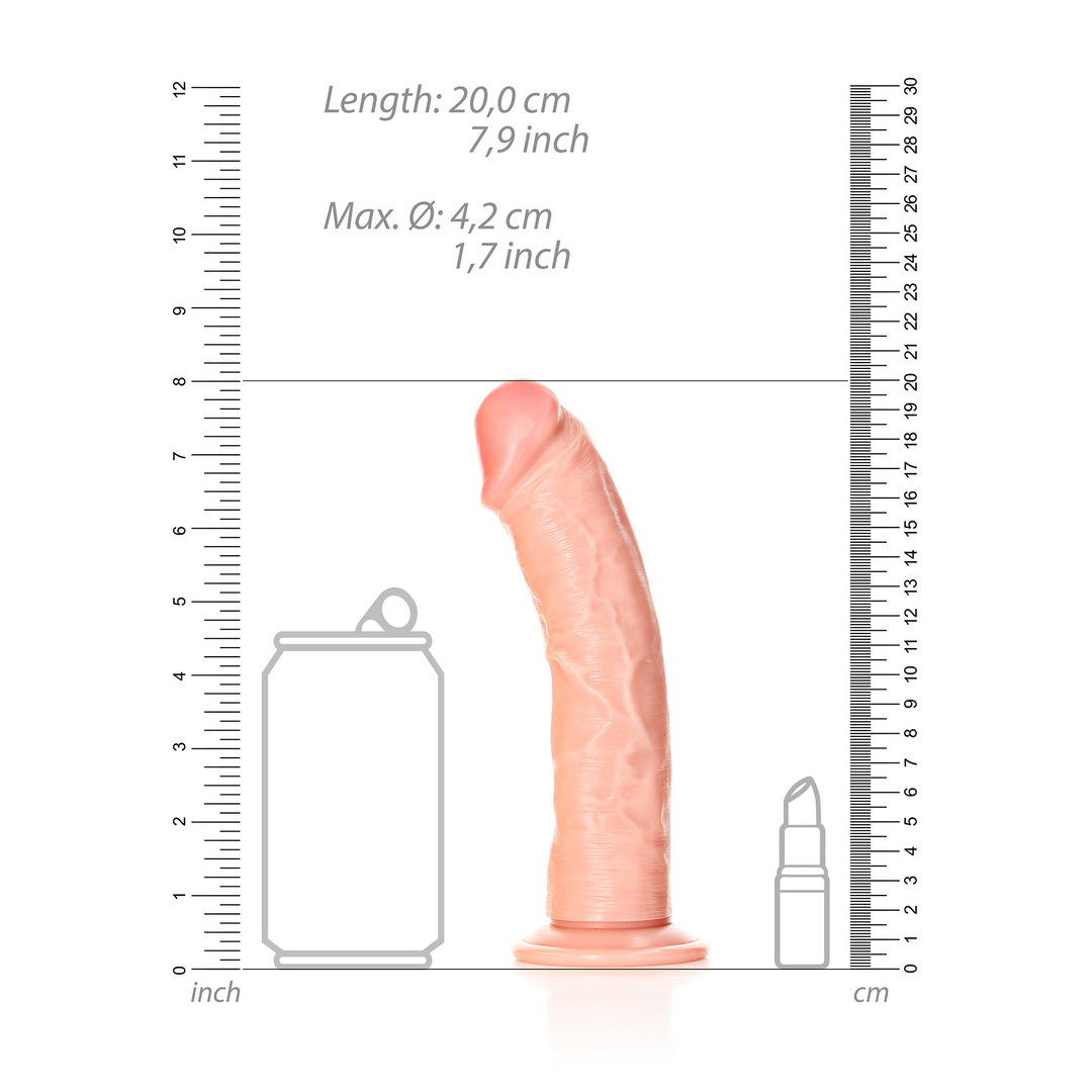 Curved Realistic Dildo with Suction Cup - 7 / 18 cm