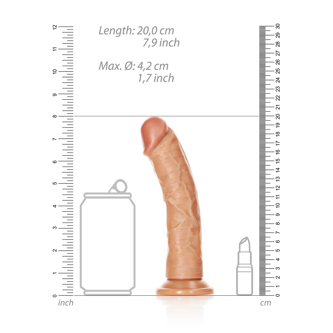 Curved Realistic Dildo with Suction Cup - 7 / 18 cm