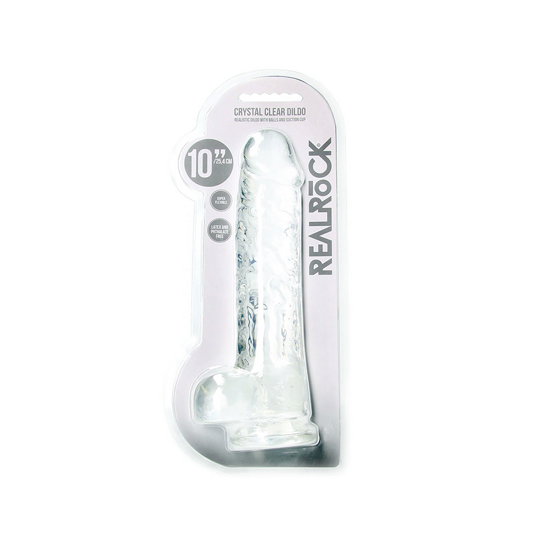 Realistic Dildo with Balls - 10 / 25,4 cm