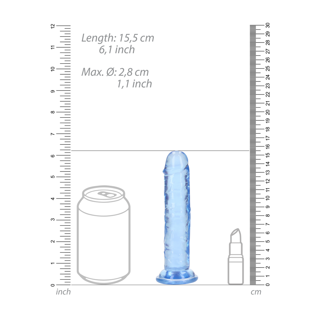 Straight Realistic Dildo with Suction Cup - 6'' / 14,5