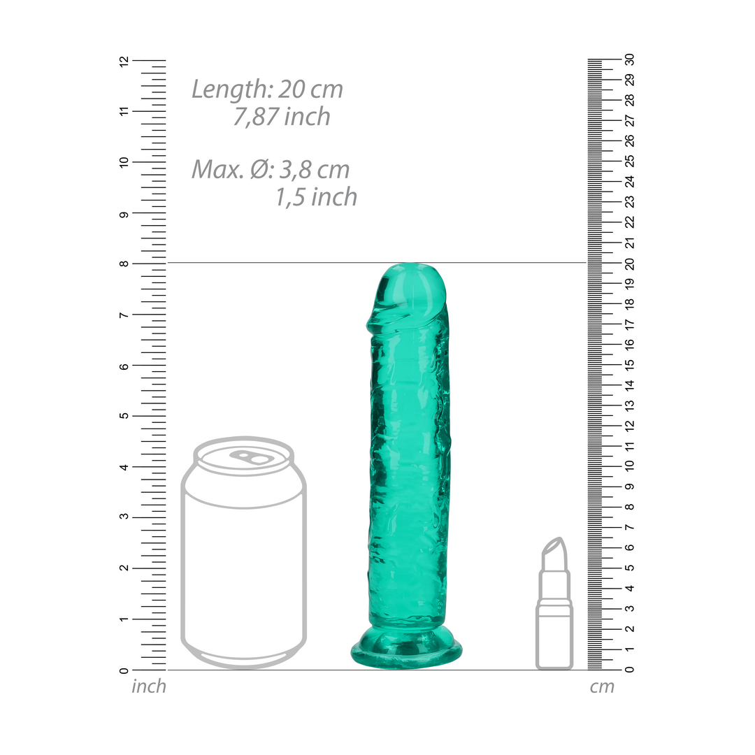 Straight Realistic Dildo with Suction Cup - 7'' / 18