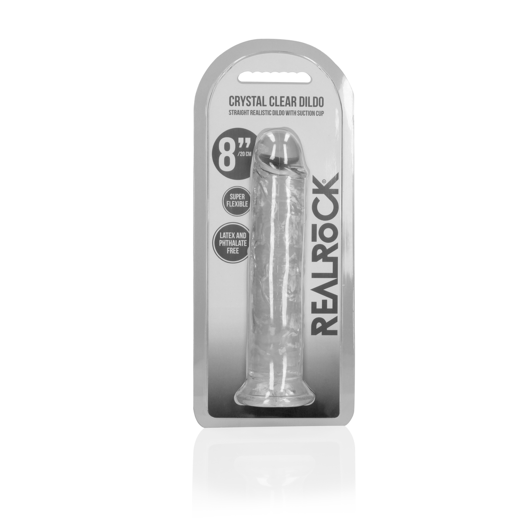 Straight Realistic Dildo with Suction Cup - 8'' / 20