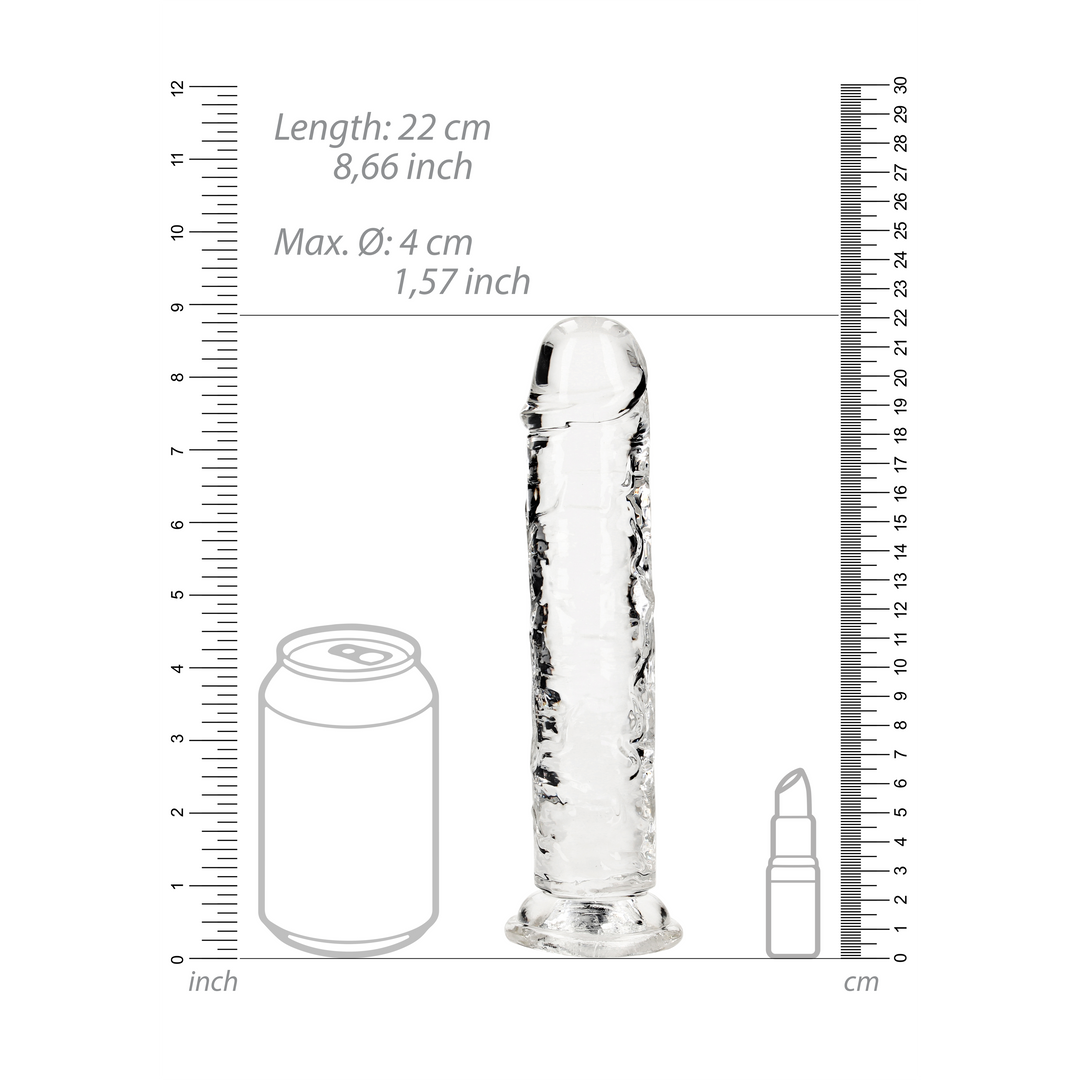 Straight Realistic Dildo with Suction Cup - 8'' / 20