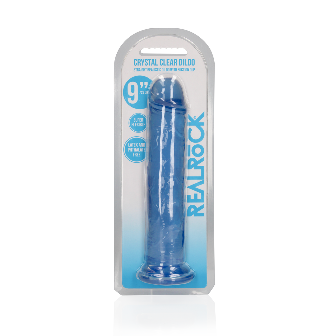 Gerader realistischer Dildo mit Saugnapf - 9'' / 23