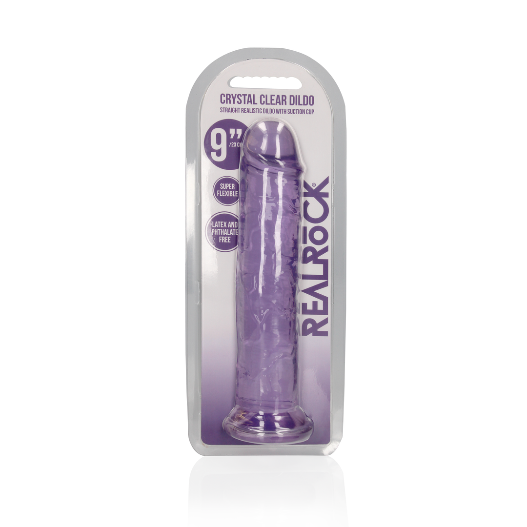 Gerader realistischer Dildo mit Saugfuß - 9'' / 23