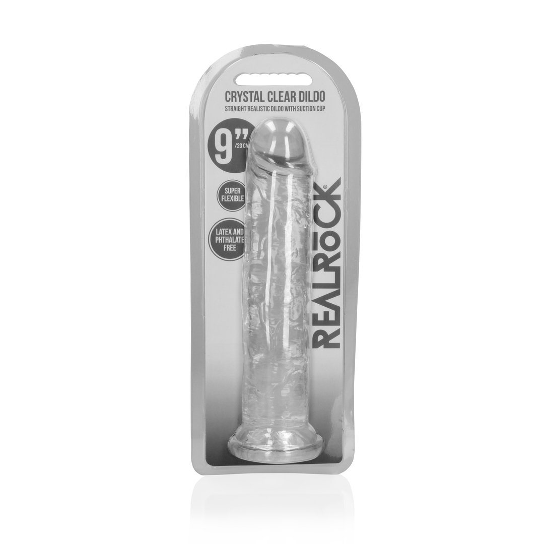 Gerader realistischer Dildo mit Saugfuß - 9'' / 23