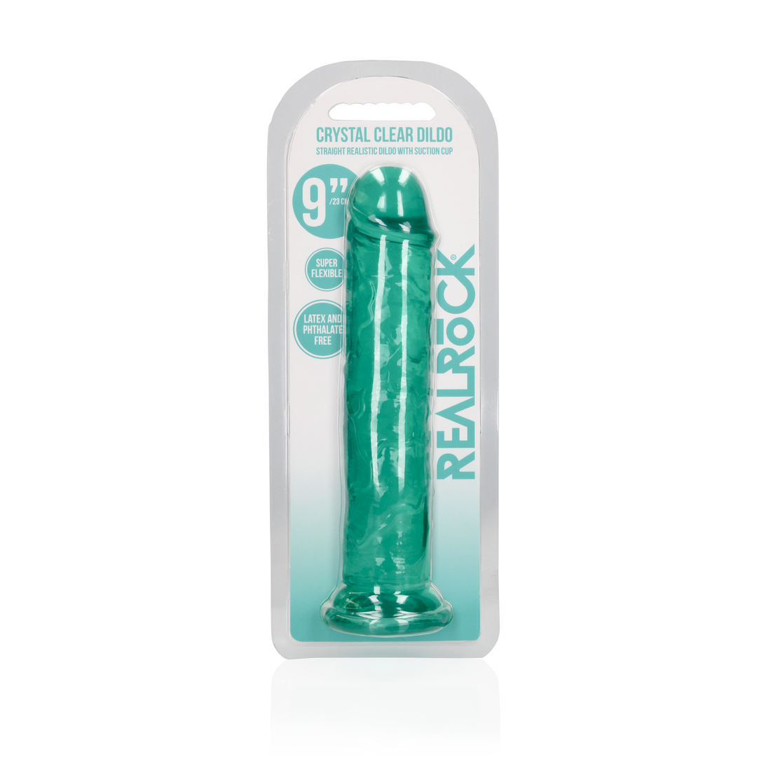 Gerader realistischer Dildo mit Saugnapf - 9'' / 23