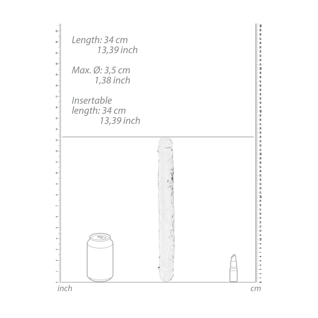 Realistischer Double Dong - 13'' / 34 cm