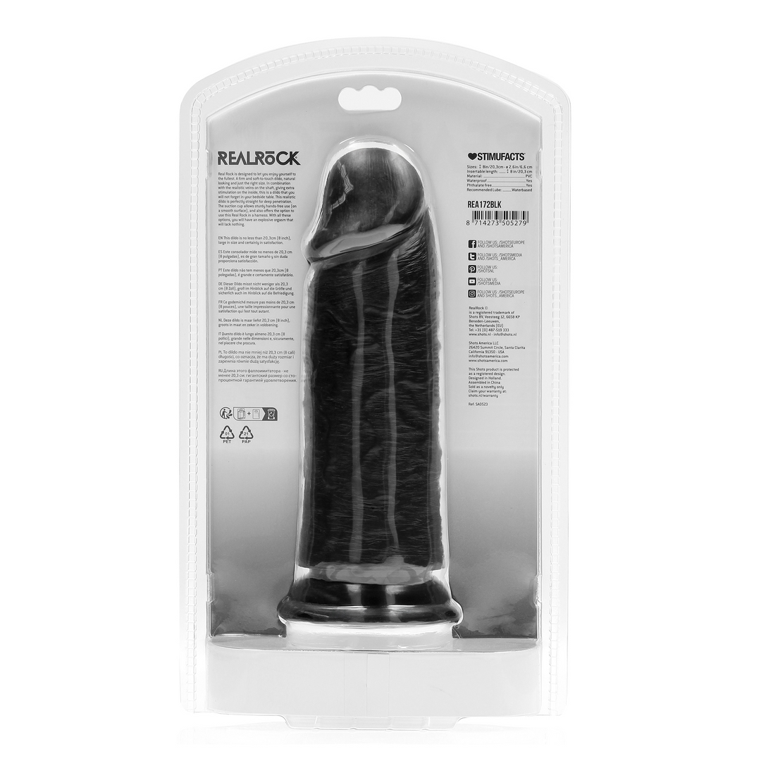 Extra Thick Straight without Balls 8 / 20,3 cm - Black