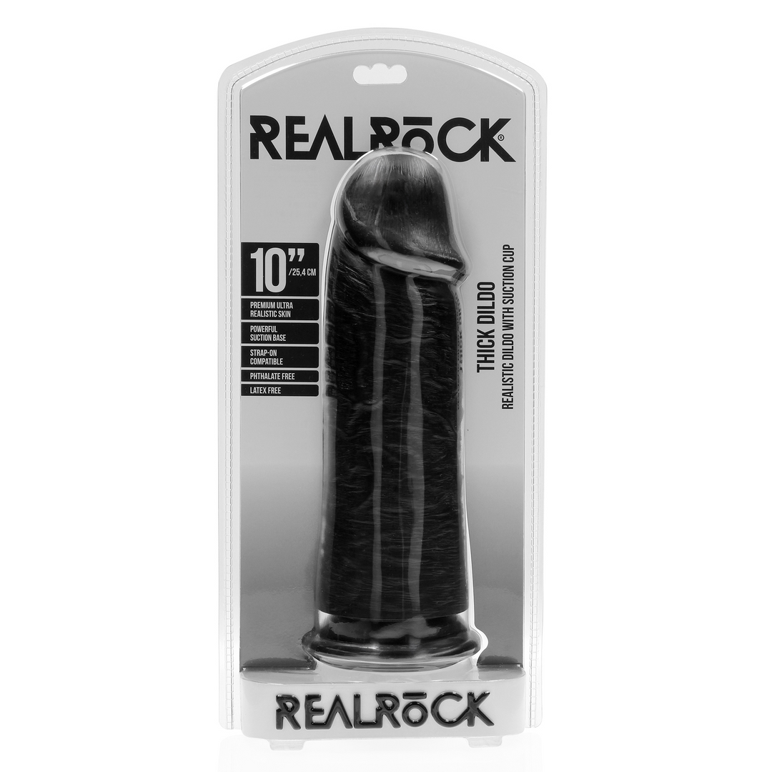 Extra Thick Straight without Balls 10 / 25,4 cm - Black