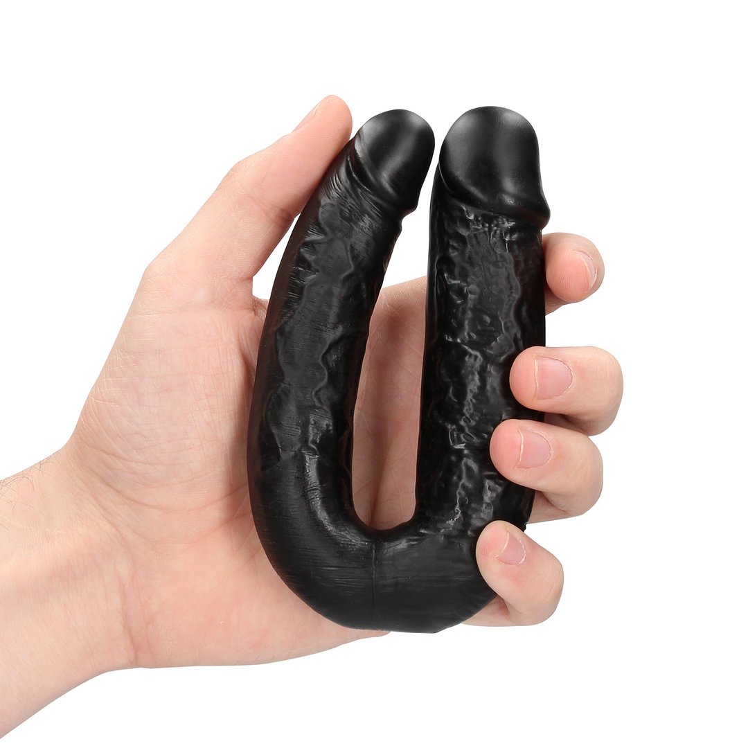 U Shaped Double Dildo 5 / 12,7 cm - Black