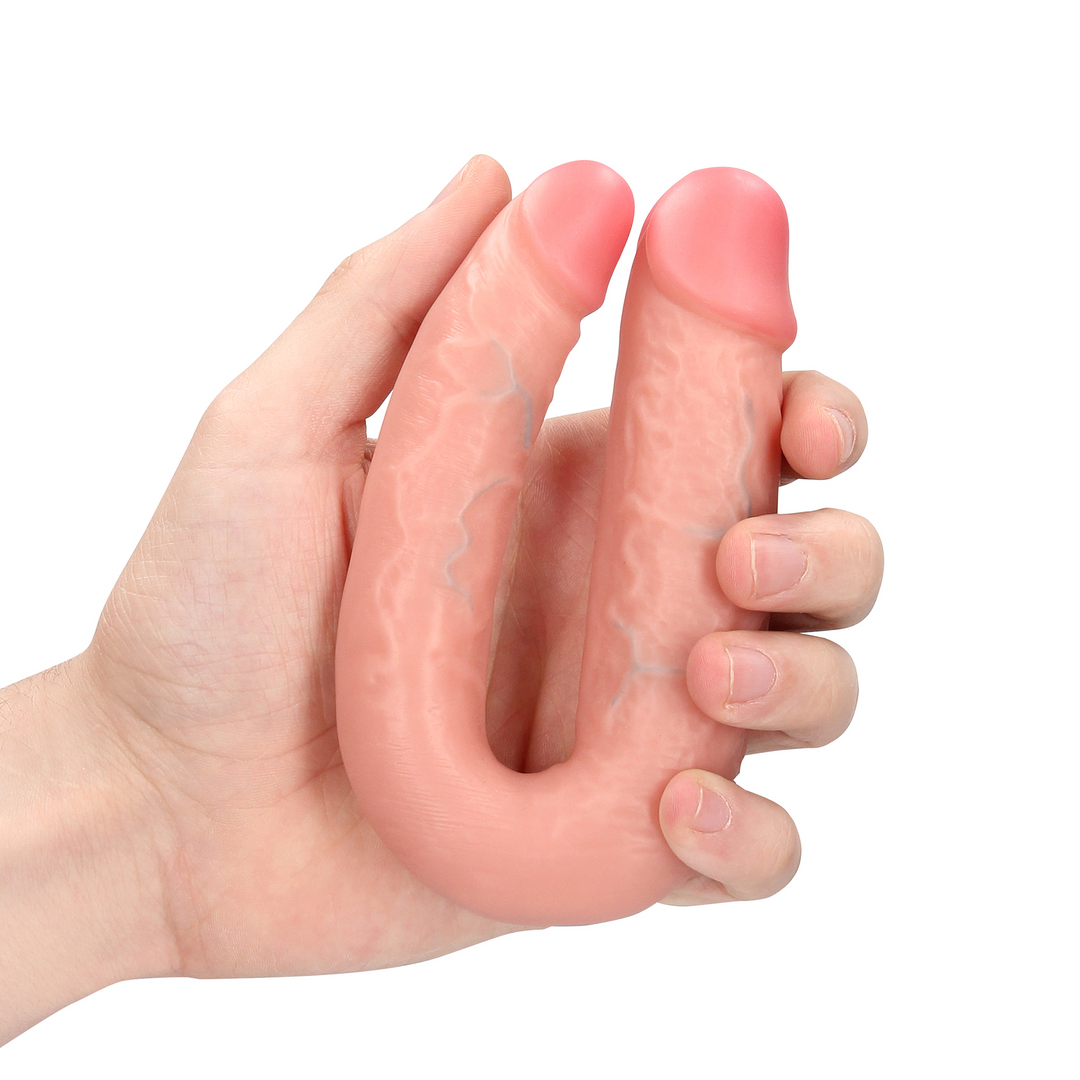 U Shaped Double Dildo 5 / 12,7 cm - Flesh