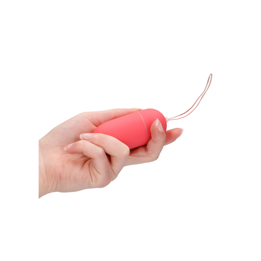 Vibrating Egg with 10 Speeds and Remote Control - L - Pink