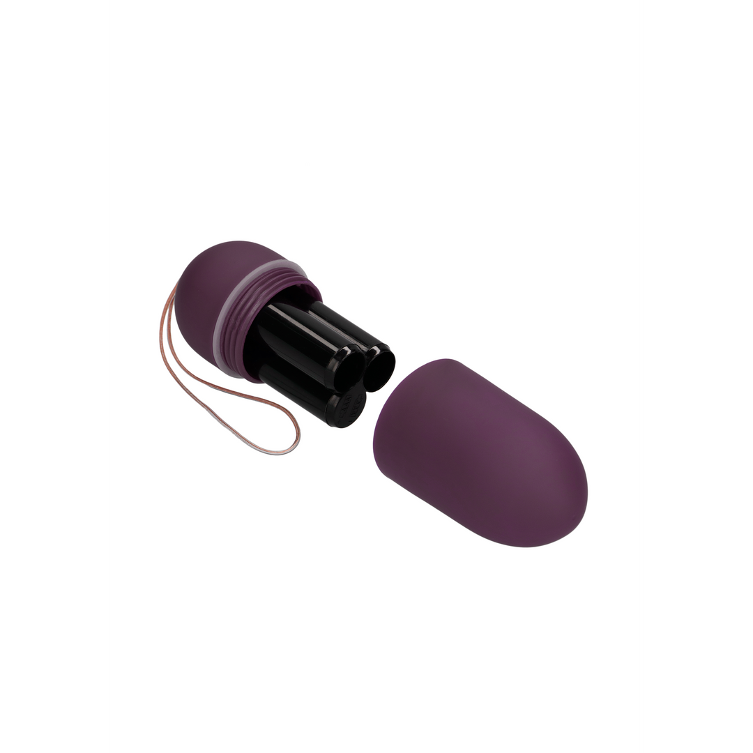 Vibrating Egg with 10 Speeds and Remote Control - L - Purple