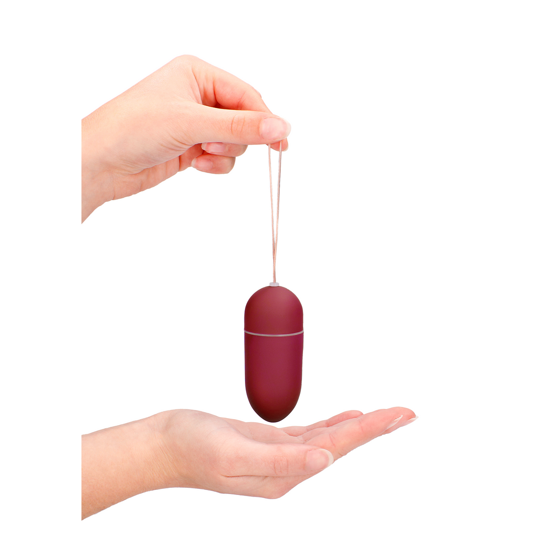 Vibrating Egg with 10 Speeds and Remote Control - L - Red